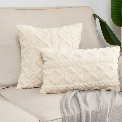 Fluffy  Pillowcase for Couch Cushion - Image 2