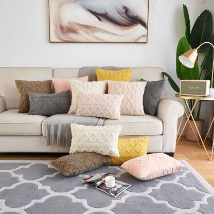 Fluffy  Pillowcase for Couch Cushion - Image 3