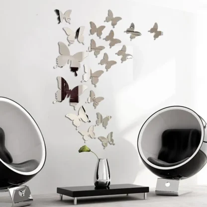 Mirror Butterfly Wall Decals - Image 3
