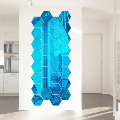 Hexagon Mirror Wall Decals - Image 11