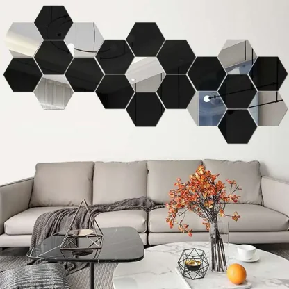 Hexagon Mirror Wall Decals - Image 14