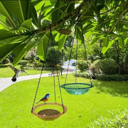 Hanging Bird Bath Feeder - Image 7