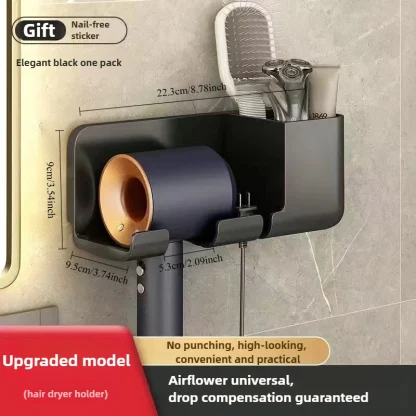 Versatile Hair Dryer Storage - Image 3